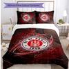 FC St. Pauli Football Printed 3 Pieces Bedding Set, Comfortable Skin Friendly Bedroom Duvet Cover Set