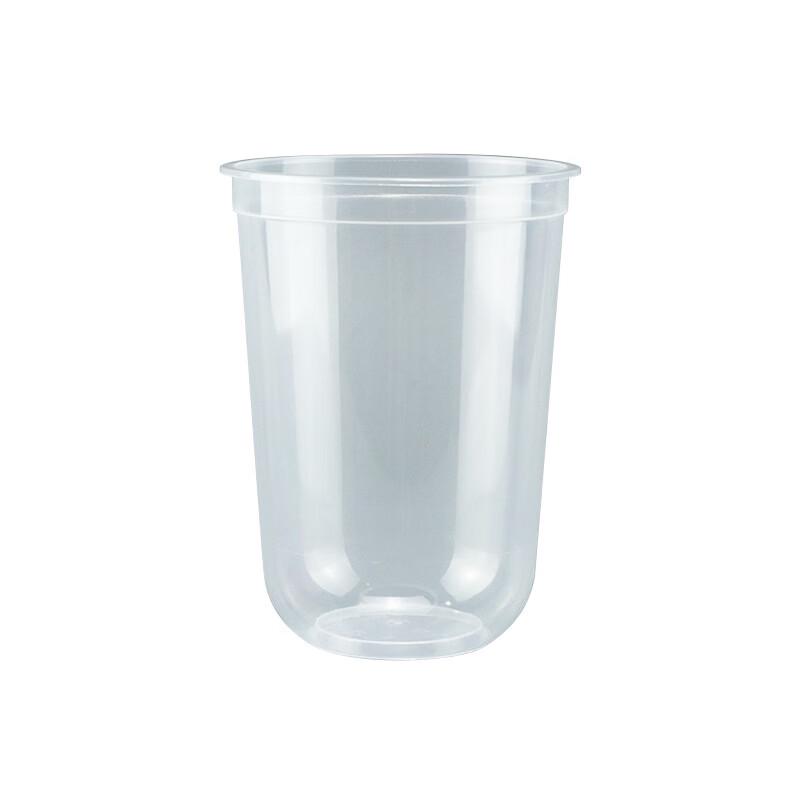 Disposable Frosted Takeaway Cups with Attached Lids