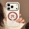Full Screen Polka Dot Fold Love Heart Magnetic Holder Case for iPhone 13 14 15 16 17 Pro Max Air Shockproof Cover for Magsafe