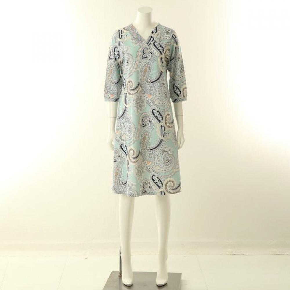 VenuS Women S Homewear dreSS Big paiSley Print Vev3926l oranges/100