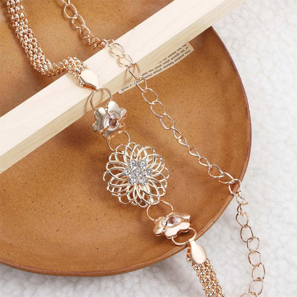 Elegant Luxury Statement Waist Chain Women Waistband Fashion Jewelry Body Chain Belts