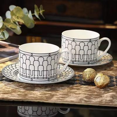 European Retro Light Luxury Ceramic Coffee Cup Home Bone China Cup And Saucer Set English Afternoon Tea Creative Teacup Cup Gift