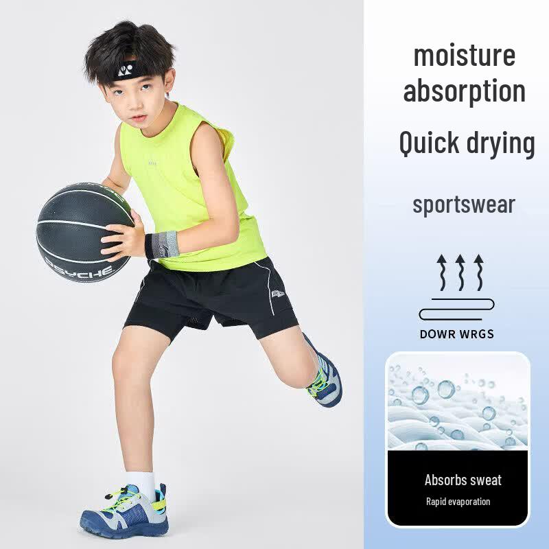 Yoyo One Kids Quick-Dry Sleeveless Sports Tank Top Set
