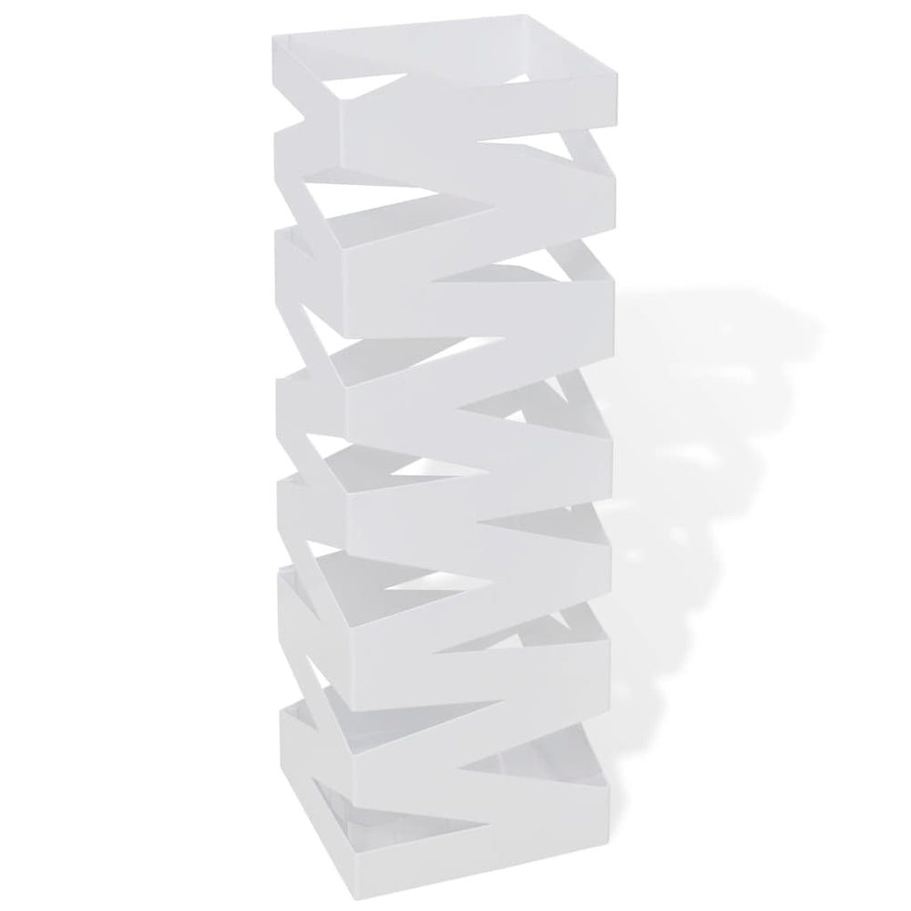 Porte-parapluie carré à rangement  Acier 48,5 cm