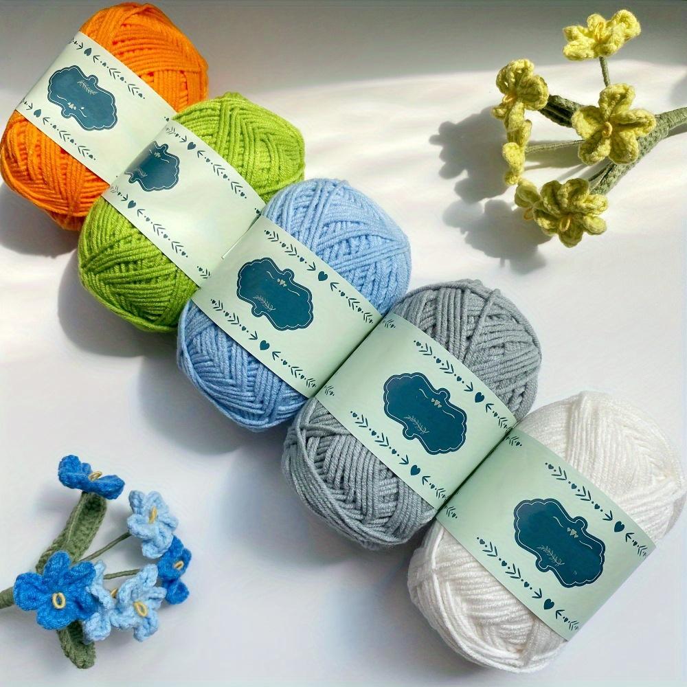 5pcs Soft Warm Acrylic Yarn 4-Ply for Diy Knitting & Crochet Projects Ideal for Blankets Sweaters Hats Scarves  Assorted Colors