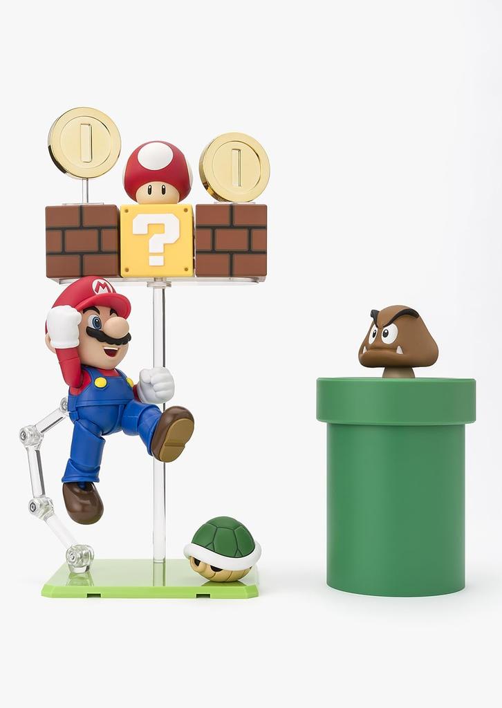 TAMASHII NATIONS Super Mario Playset ABS PVC Finished Figure S.H.Figuarts (SUPER MARIO) & Pre-painted