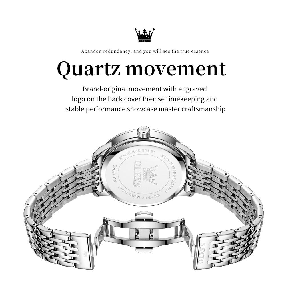 OLEVS 2907 Mens Watch Original Simple Quartz Watches For Man Waterproof Luminous Date Display Male Hand Clock Reloj