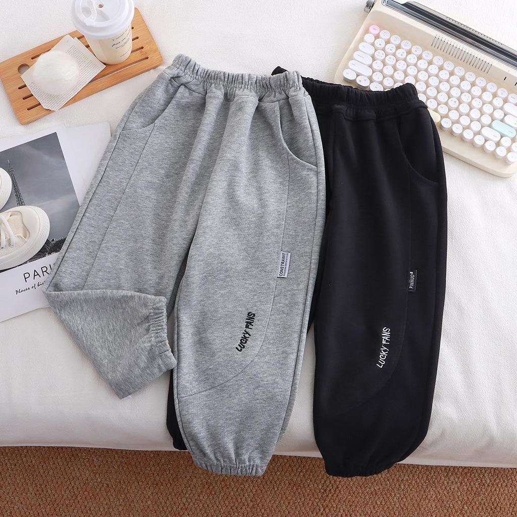Kids' Casual Sports Joggers: Spring 2026 Boys' Korean-Style Loose Sweatpants