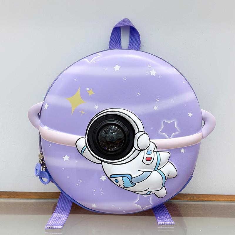Kids Backpack With Cartoon Astronaut Pattern Eva Durable Water Resistant School Bag For Toddlers