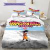 Dragon Ball Patterned Pillowcase & Duvet Cover Set 3 Piece Anime Style Bedding Decor Gift for Fans YUN6515
