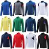 Jaqueta de Futebol com Manga Longa Camisa Masculina Zíper Longo Camisa de Treino Esportivo Outono e Inverno Corrida ao Ar Livre