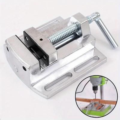 1pc Aluminum Drill Press Vise Flat Pliers Mini Drill Chuck Multi Tool Manual Clamp