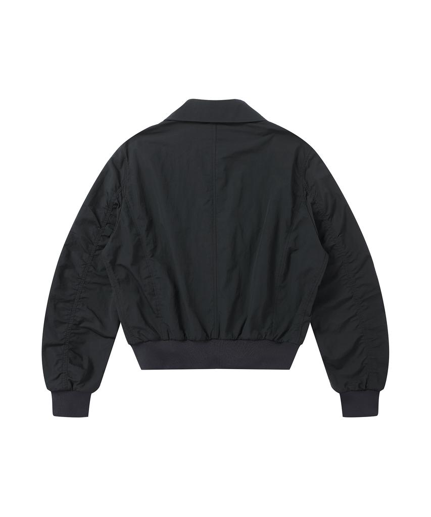 Solew Del Crop Two-Way Blouson_Charcoal
