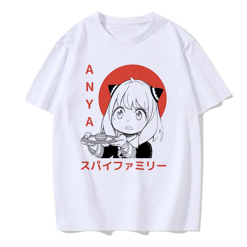 Eden Academy Japanese Anime SPY × FAMILY T-Shirt Cotton Graphic Tee Unisex Unisex Summer Streetwear