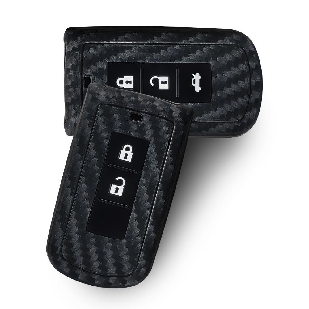 2/3Buttons For Mitsubishi Xpander Outlander Asx Pajero Eclipse Cross Montero Silicone Key Cover Remote Car Key Case Cover Shell