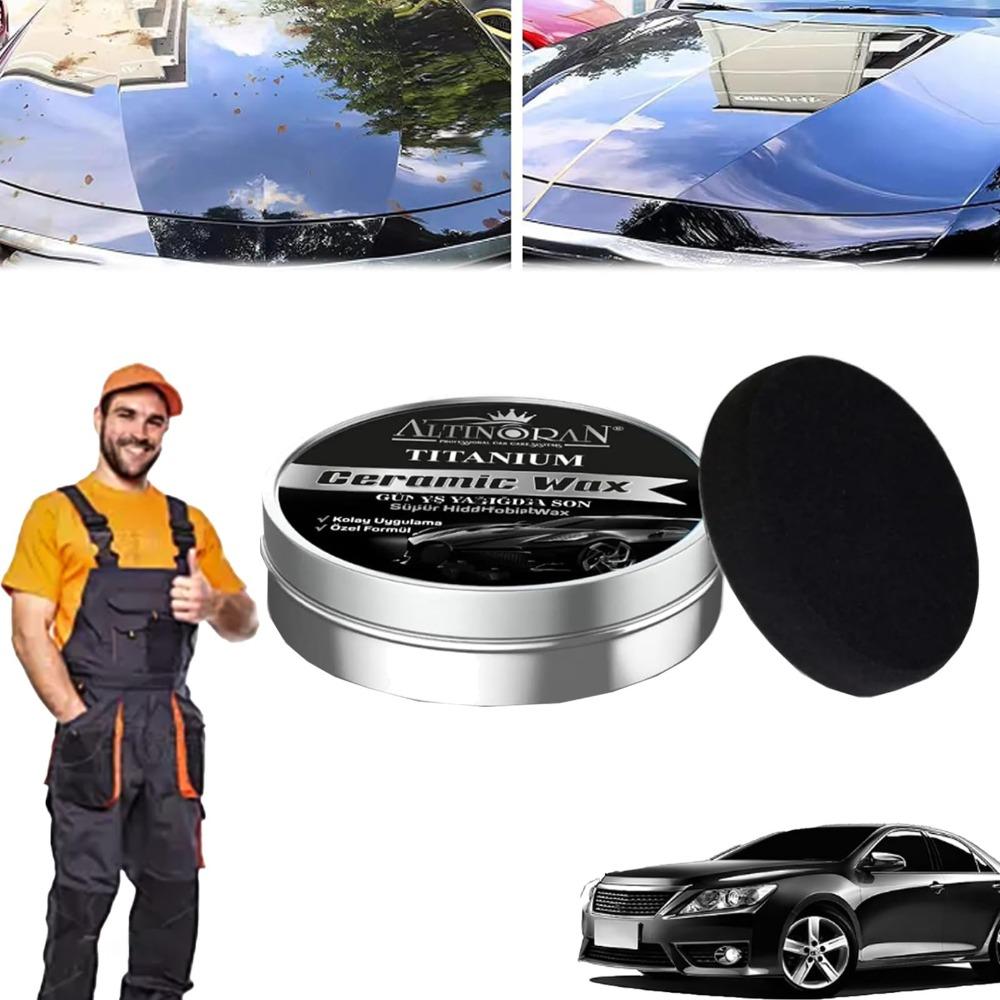 Black Solid Crystal Car Wax High-Gloss Car Scratch Repair Vehicles Polishing Accessories