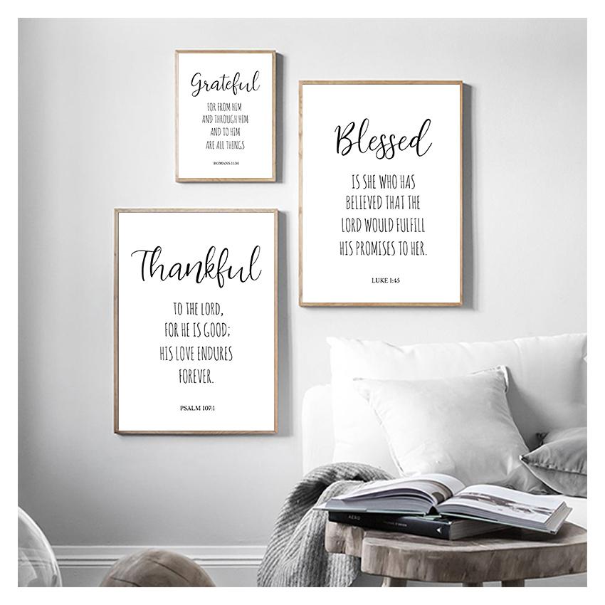 Chrześcijaństwo plakat werset biblijny typografia chrześcijaństwo obraz ścienny na płótnie biblia bóg cytat zdjęcia salon Home Decor