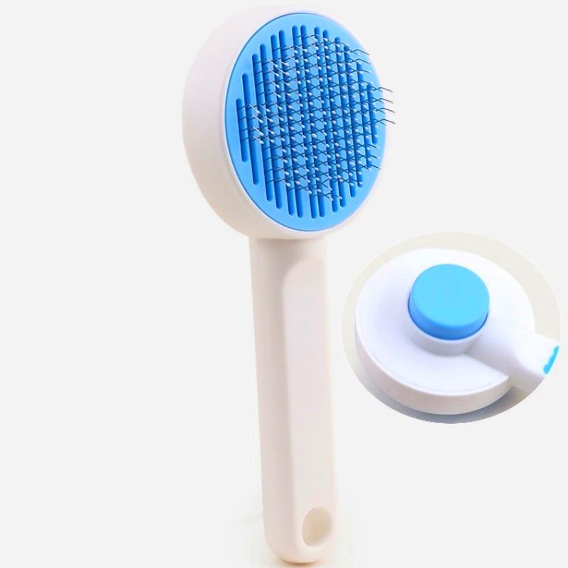 Dog Comb Pet Hair Remover Self-cleaning Cat Brush Massage Combs for Dog Long Hair Brush Pet Grooming One Button Dogs Brushes