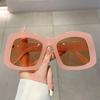 Oversized Irregular Sunglasses New Gradient Candy Color Women Shades Ins Trendy Brand Designer Outdoor Travelling Eyewear