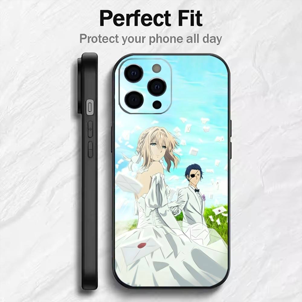 

Violet And G-Gilbert Phone Case For iPhone17,16,15,14,13,12 Plus,Max Soft Silicone Black Cover iPhone13PRO