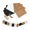 10-teiliger Wandbehang Papier-Fotorahmen 3 Farbdesigns Enthält Seil und Holzklammern Für Zuhause Kunst-Ausstellung Bilderrahmen