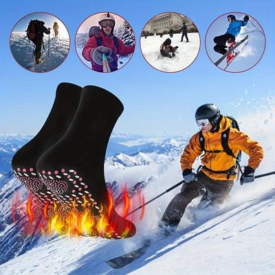 2 Pairs Winter Warm Thick Socks Men Women Anti-Freezing Socks For Outdoor Fishing Camping Hiking Skiing One Size