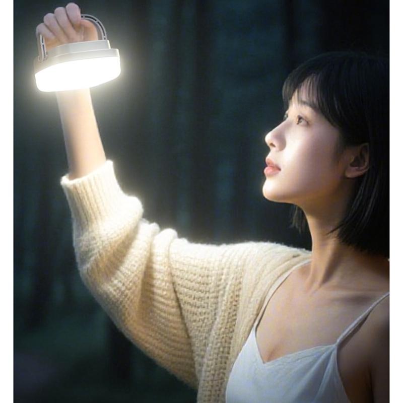Digital Display Solar Camping Lamp 5 Modes Zoomable Type C Fast Charging Overcharge Protection 1000mAh for Garden Tent Outdoor
