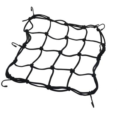 1ks síťová taška na motocyklová zavazadla Vysoký elastický pevný popruh Síťová kapsa na přilbu Velikost před natažením 30x30cm/po natažení 70x70cm