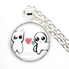 TBH Autism Creature Yippies Creative Funny Yippee Meme Cartoon Glass Cabochon Pendant Necklace Charm Jewelry Gift Jewelry
