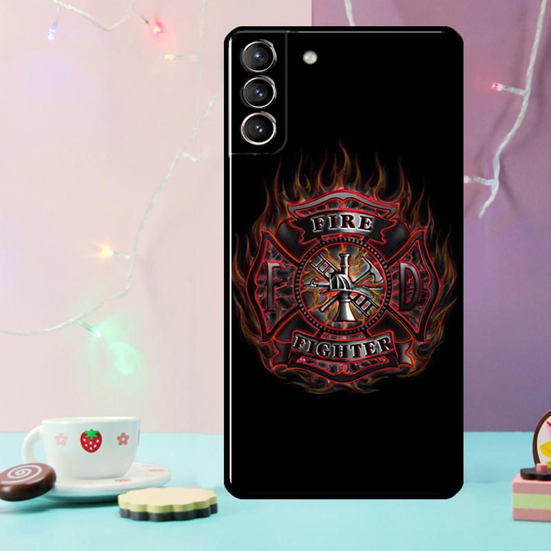 Rescue Fire Dept Phone Case For Samsung Galaxy S24 Ultra S20 S21 S22 S23 S25 Ultra S9 S10 Plus S24 FE Cover
