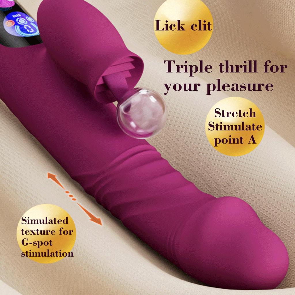 2 In 1 Vibrator Female Vagina Clitoris Nipple G-Spot Stimulator Dildo Goods for Women Masturbation Massager Adult Sex Toy 18+