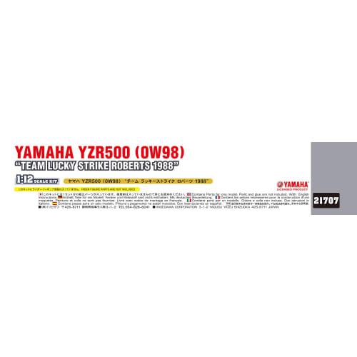 Hasegawa 1/12 Yamaha YZR500 0W98 Team Lucky Strike Roberts 1988 21707
