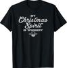 Funny Christmas Drinking Shirt Whiskey Liquor Drinker Saying T-Shirt