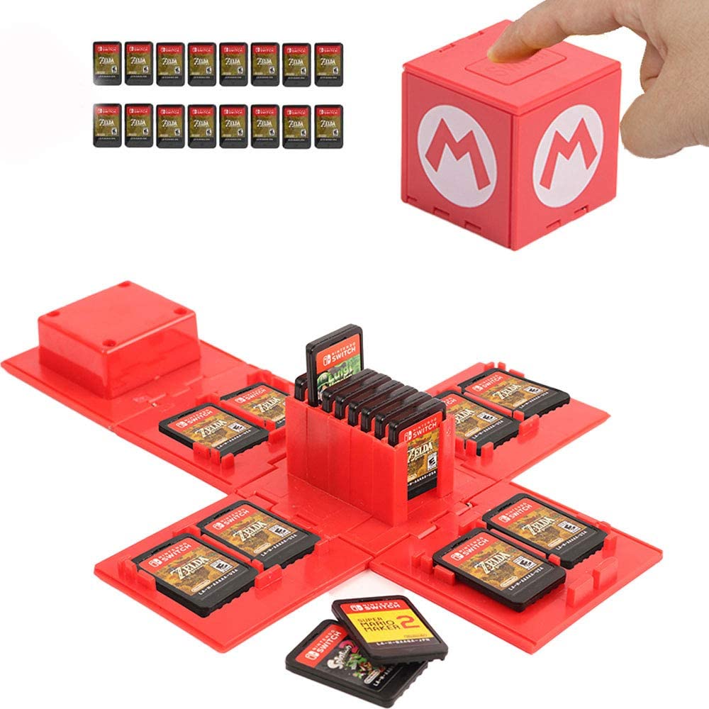 Nintendo Switch Game Switch Game Card 16 Game Storage Portable Game Card Organizer for Switch Lite Case, Holder, Cubes,