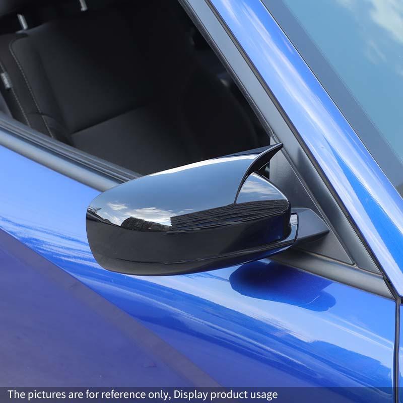 Car Rearview Mirror Decorative Frame Cover For Dodge Charger 2010 Up Car Exterior Accessories , ABS Plastic