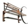 Walnut Punch-Free Luxury Towel Rack: Wall-Mounted Bathroom and Hotel Shelf