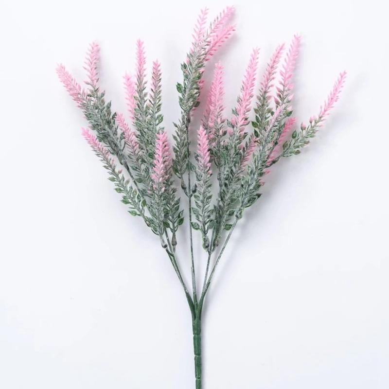 Purple Artificial Lavender Flowers Bouquet Fake Plant For Home Decor Garden Christmas Wedding Decoration Vase Accessories Indoor