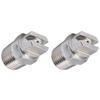2pcs Fan Nozzle Stainless Steel Wide Coverage Area Compact Practical Uniform Atomization Sprayer