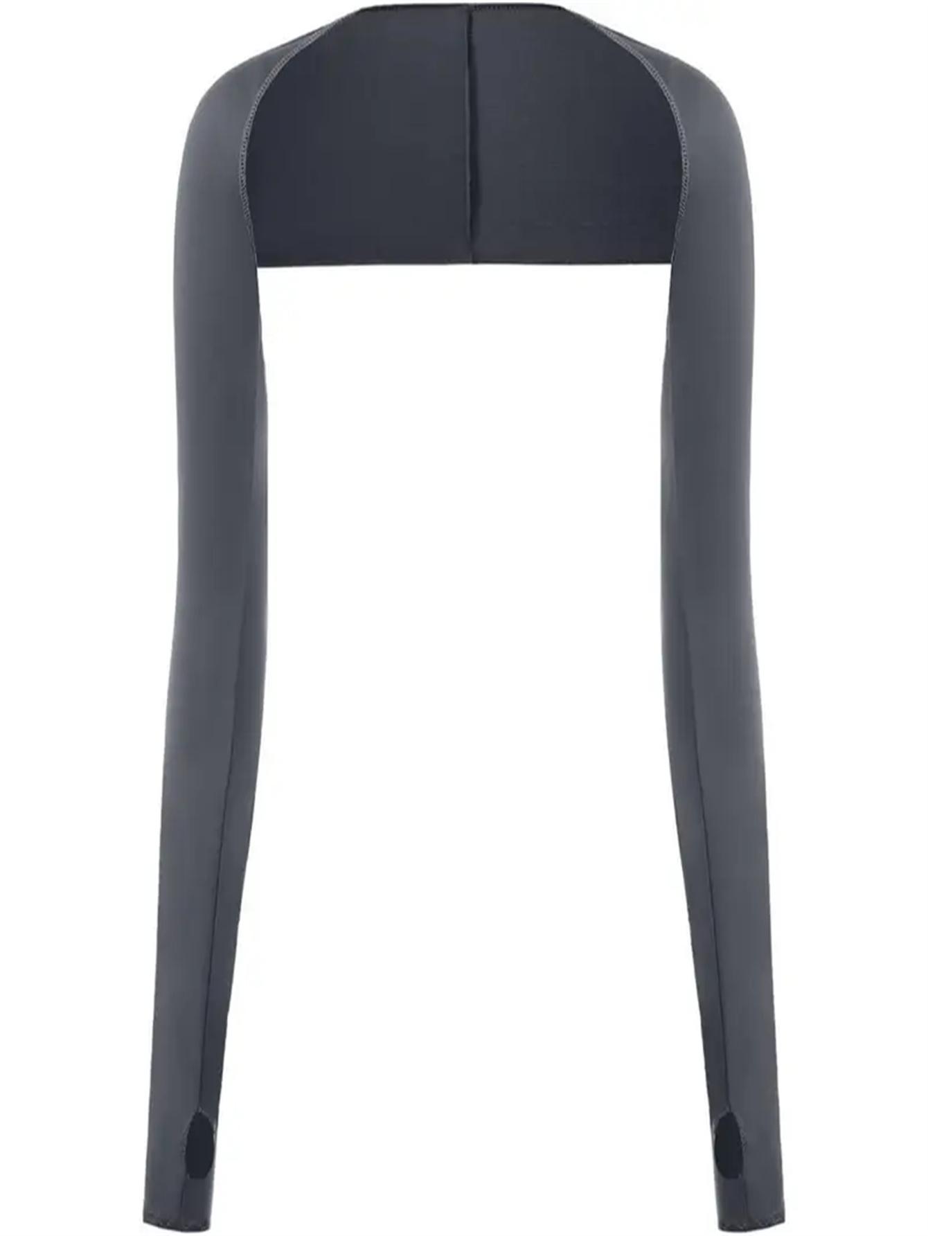 

1 шт./4 шт. Охлаждающая шаль, солнцезащитные рукава для рук, накидка для гольфа с отверстием для пальца для женщин, мужчин, снаряжение для занятий спортом на открытом воздухе, легкая и дышащая One Size серый