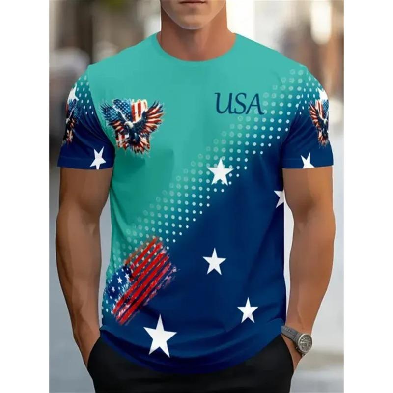 Herren Schwarz Rotes Drip Print T-Shirt Lässig Rundhals Kurzarm Streetwear Grafik Tops