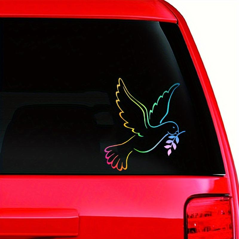 1ks Holubice Míru Olivová Ratolest Samolepky na Auto Kreativní Dekorace Okna Auta Nárazníku Čelního Skla Kreslené Zvíře Auto Příslušenství