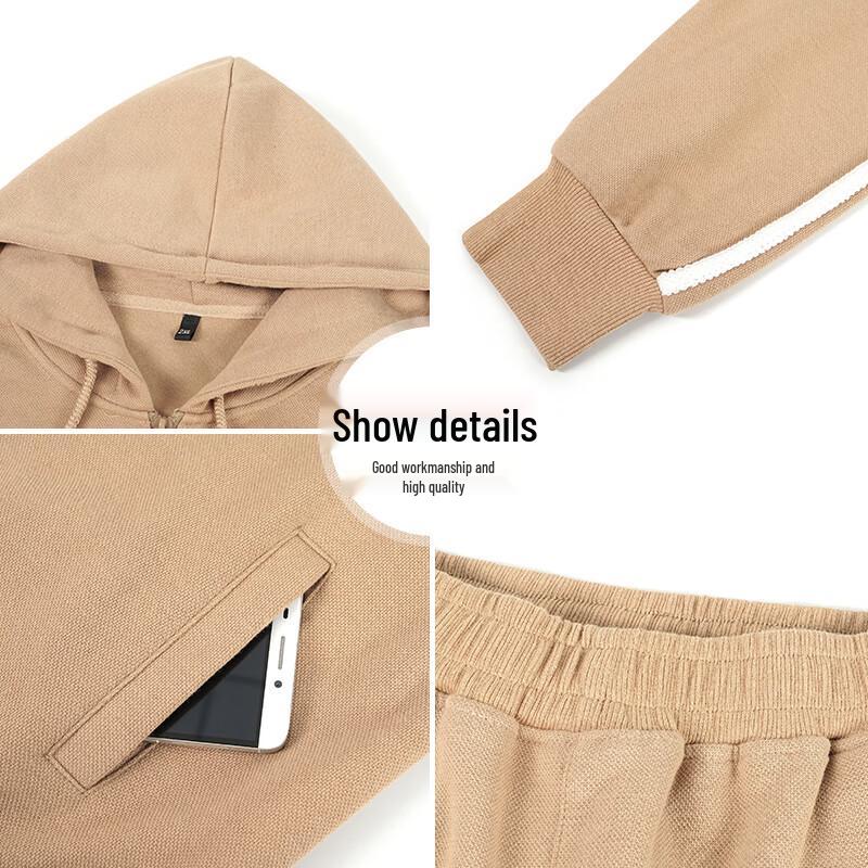 XUEXI Women's 2025 Autumn Hooded Sportswear Set