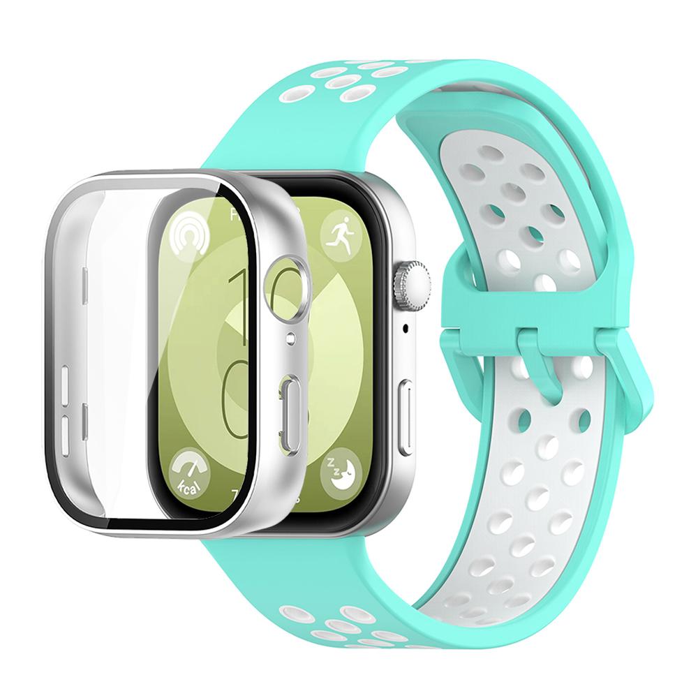 Case+Silicone band For Huawei Watch Fit 3 Strap Accessories Sprot breathable Replacement Correa Bracelet Huawei Watch fit3 cover