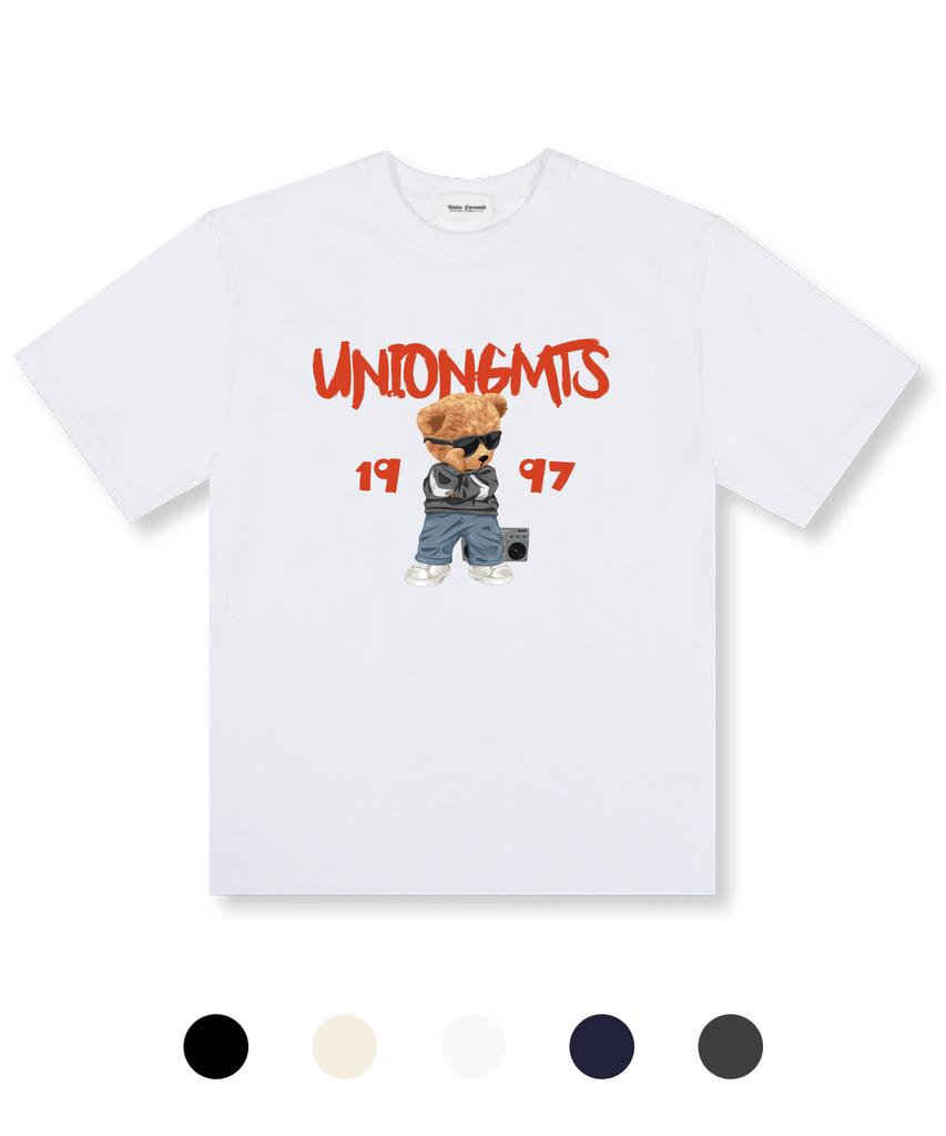 UNION GARMENTS Dancer Bear Oversized Short Sleeve T-Shirt 5 Colors
