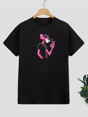 T-Shirt with Pink Panther Print