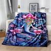 Retro Ganesha Printed Blankets Warm Flannel Blankets Soft and Comfortable Blanket Bed Linings Blankets for Beds Birthday Gift
