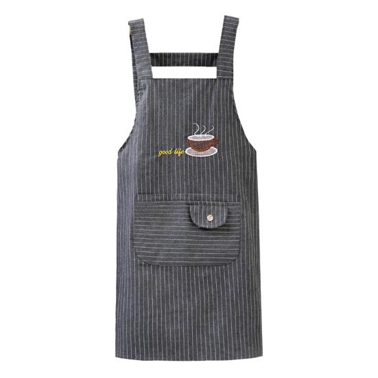 Kitchen Apron Oil-proof Sleeveless Cotton Big Pocket Hand Wipe Apron BBQ Accessories
