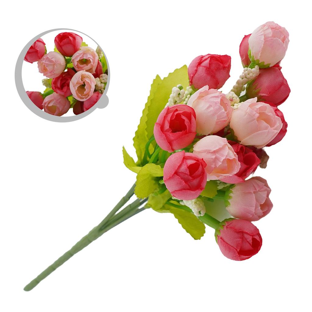 Artificial Rose Small Bud Christmas Decorations DIY