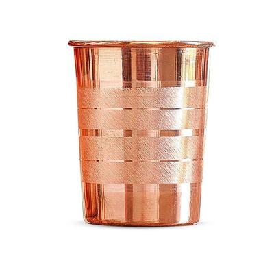 100% Pure Copper Tumbler 300ml | Ayurvedic Drinking Glass for Water | Handcrafted Copper Utensil for Daily Use