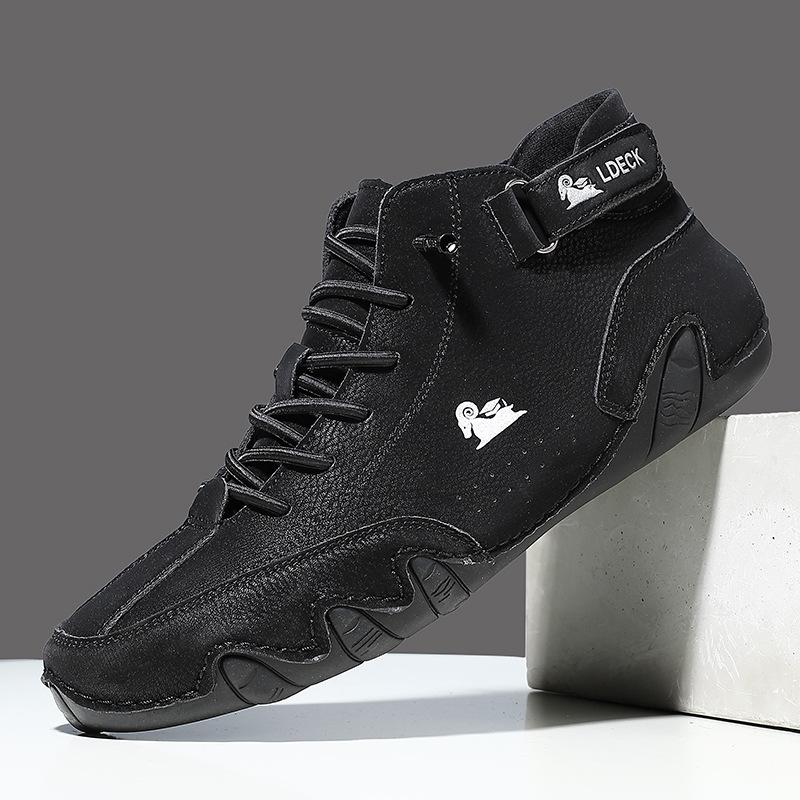 Octopus Men's Shoes, High-top Martin Boots, Autumn and Winter Men's Casual Short Boots